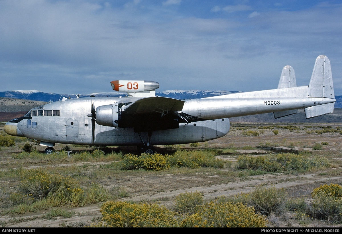 Aircraft Photo of N3003 | Fairchild C-119L Flying Boxcar | AirHistory.net #457777