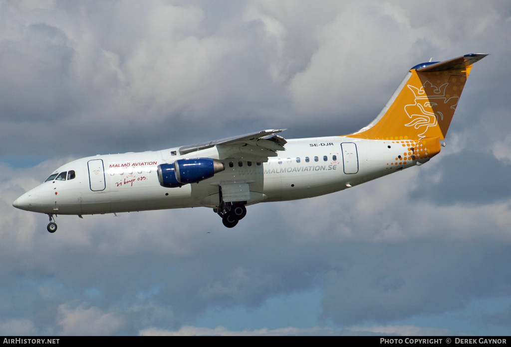 Aircraft Photo of SE-DJR | BAE Systems Avro 146-RJ85 | Malmö Aviation | AirHistory.net #457828