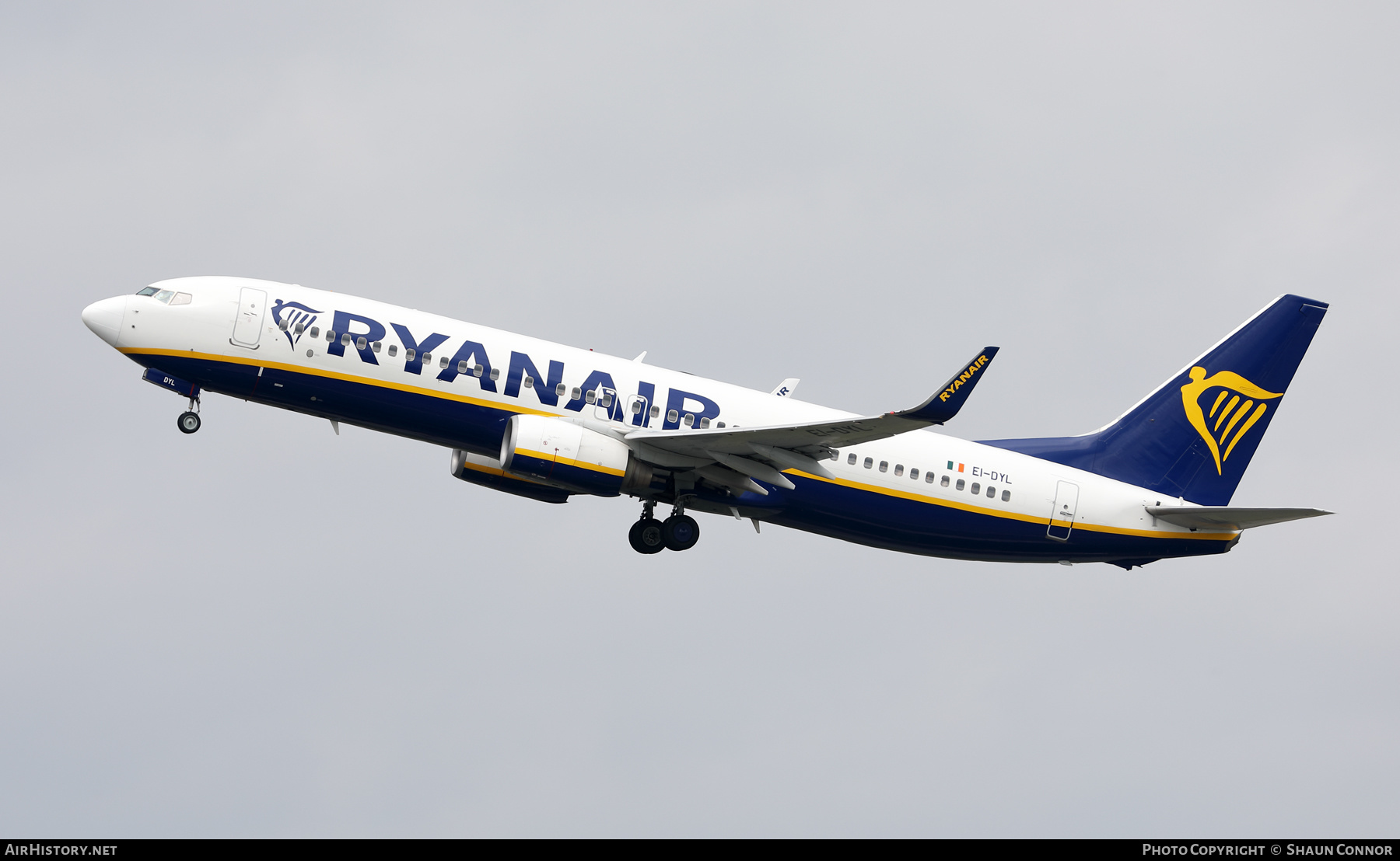 Aircraft Photo of EI-DYL | Boeing 737-8AS | Ryanair | AirHistory.net #457849
