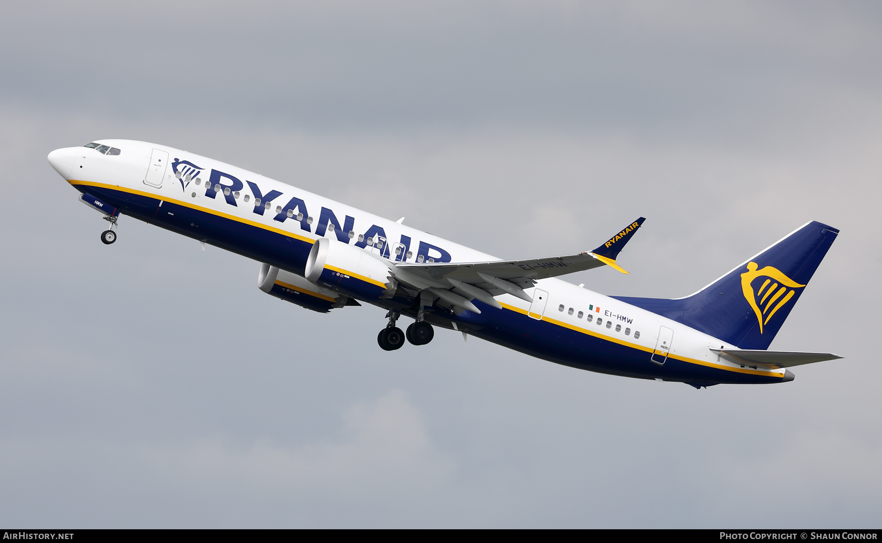 Aircraft Photo of EI-HMW | Boeing 737-8200 Max 200 | Ryanair | AirHistory.net #457860