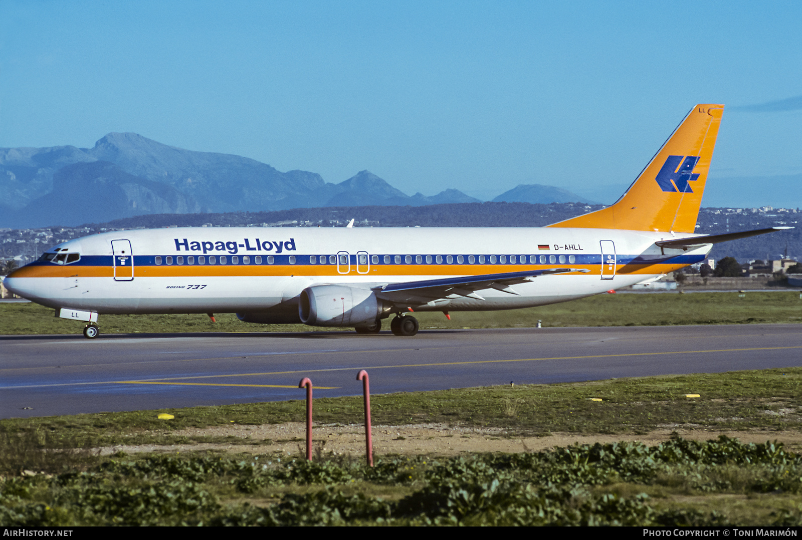 Aircraft Photo of D-AHLL | Boeing 737-4K5 | Hapag-Lloyd | AirHistory.net #457872