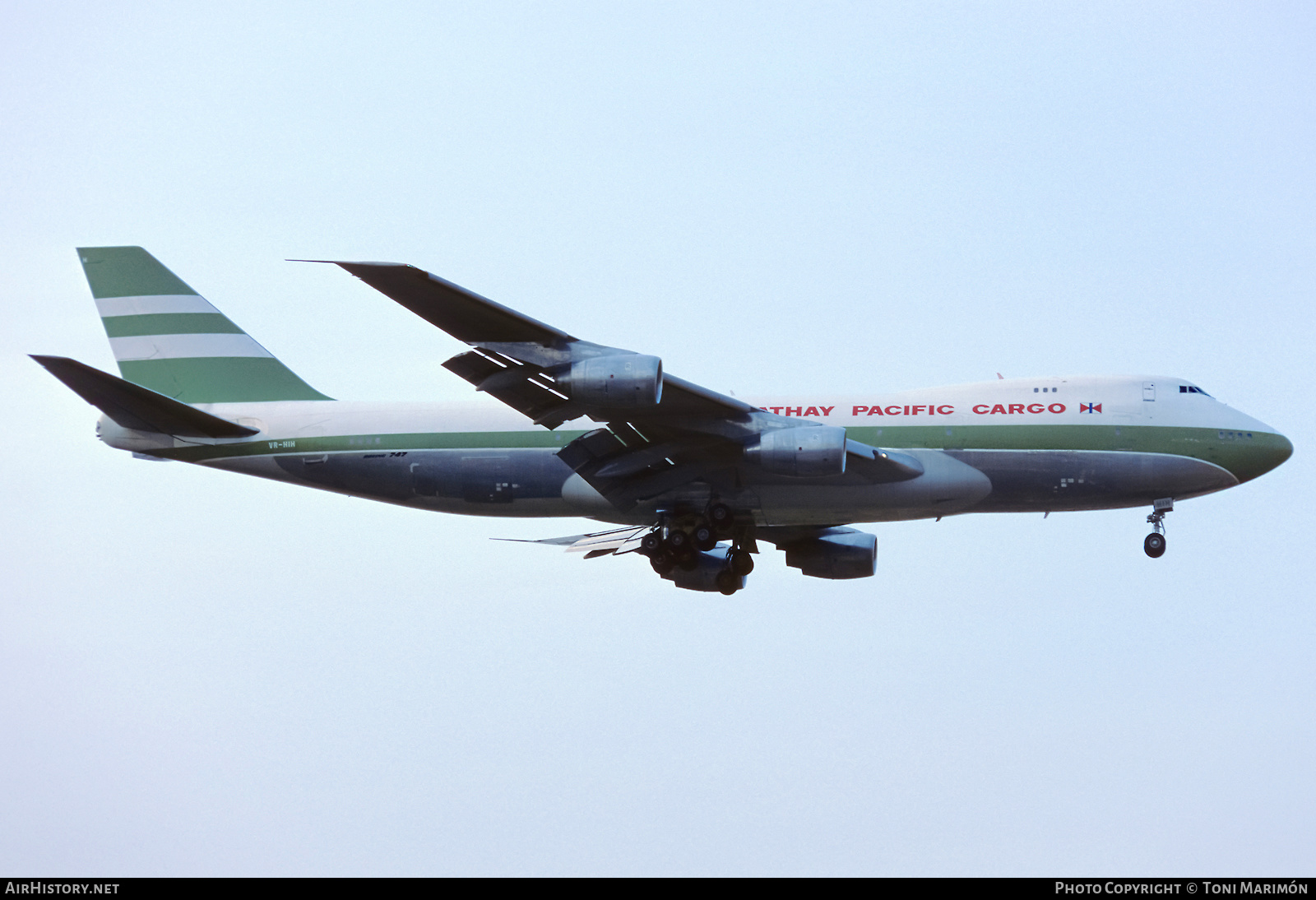 Aircraft Photo of VR-HIH | Boeing 747-267B(SF) | Cathay Pacific Airways Cargo | AirHistory.net #457934