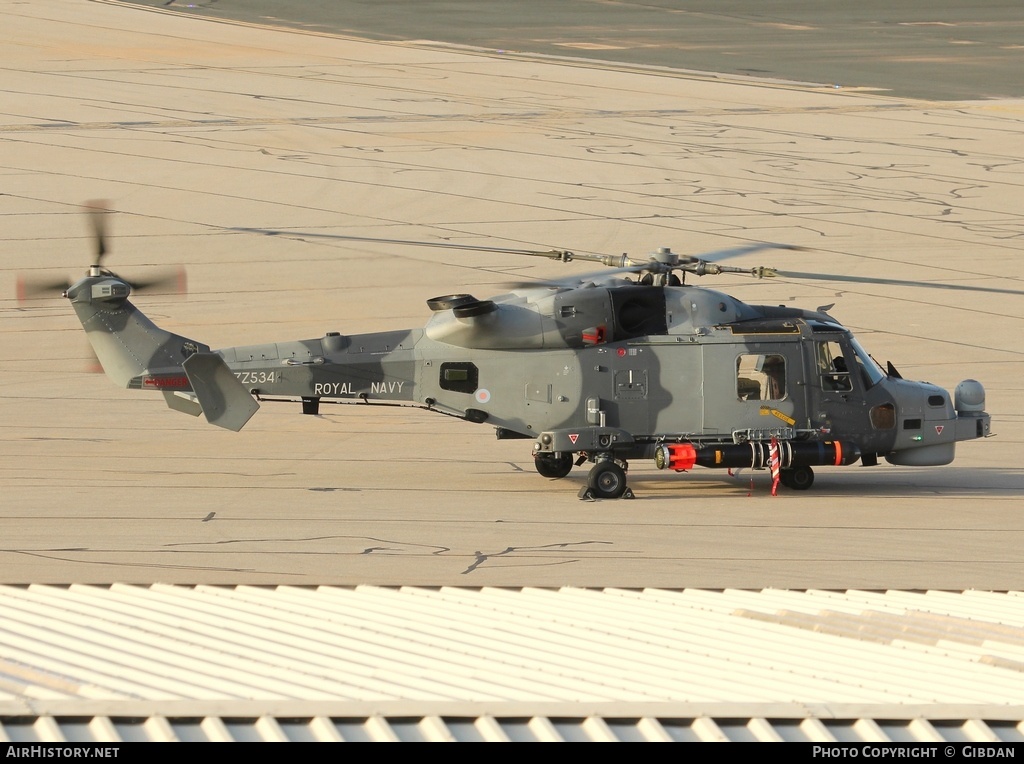 Aircraft Photo of ZZ534 | AgustaWestland AW-159 Wildcat HMA2 | UK - Navy | AirHistory.net #457989