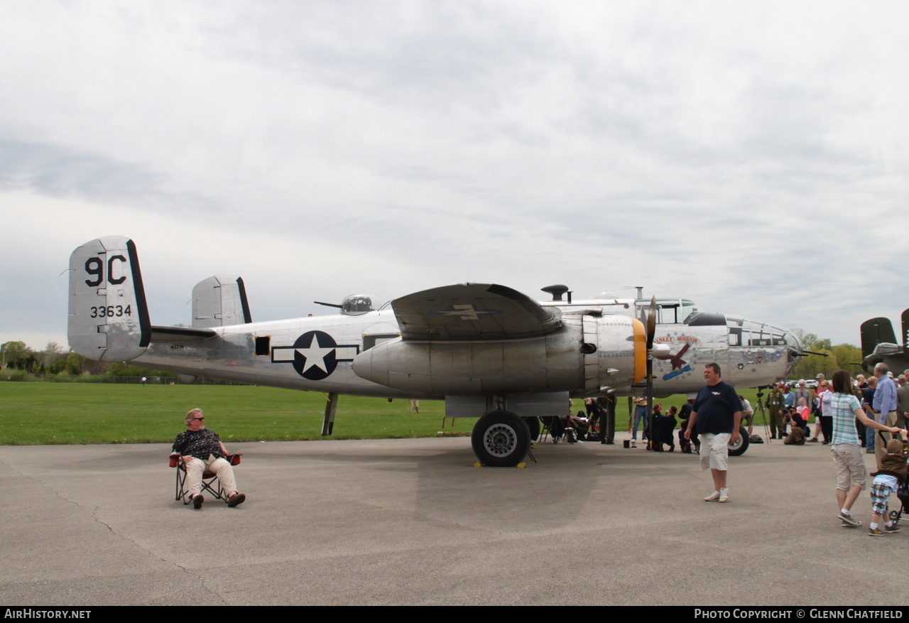 Aircraft Photo of N3774 / 33634 | North American B-25D Mitchell | USA - Air Force | AirHistory.net #457995