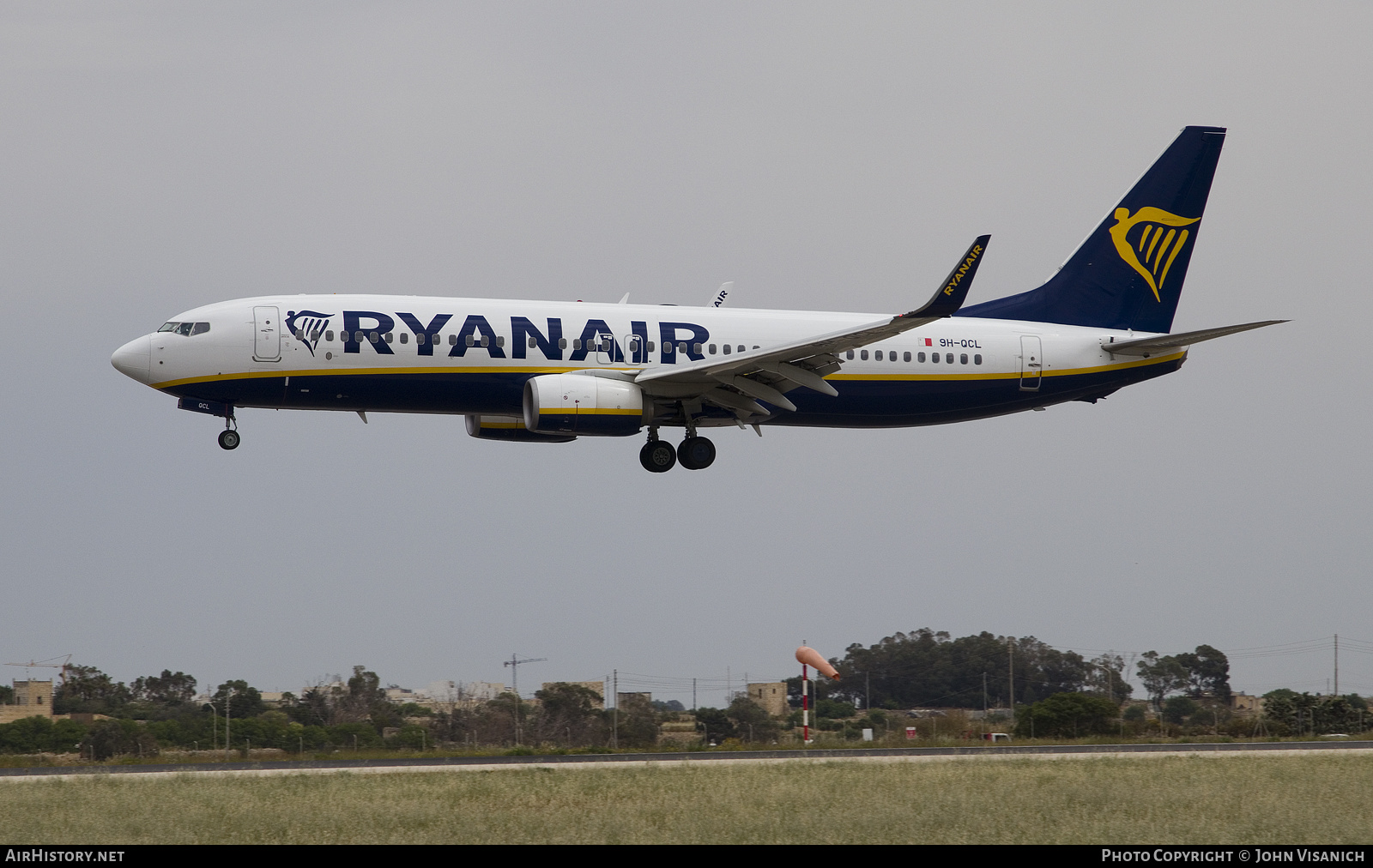 Aircraft Photo of 9H-QCL | Boeing 737-8AS | Ryanair | AirHistory.net #458034