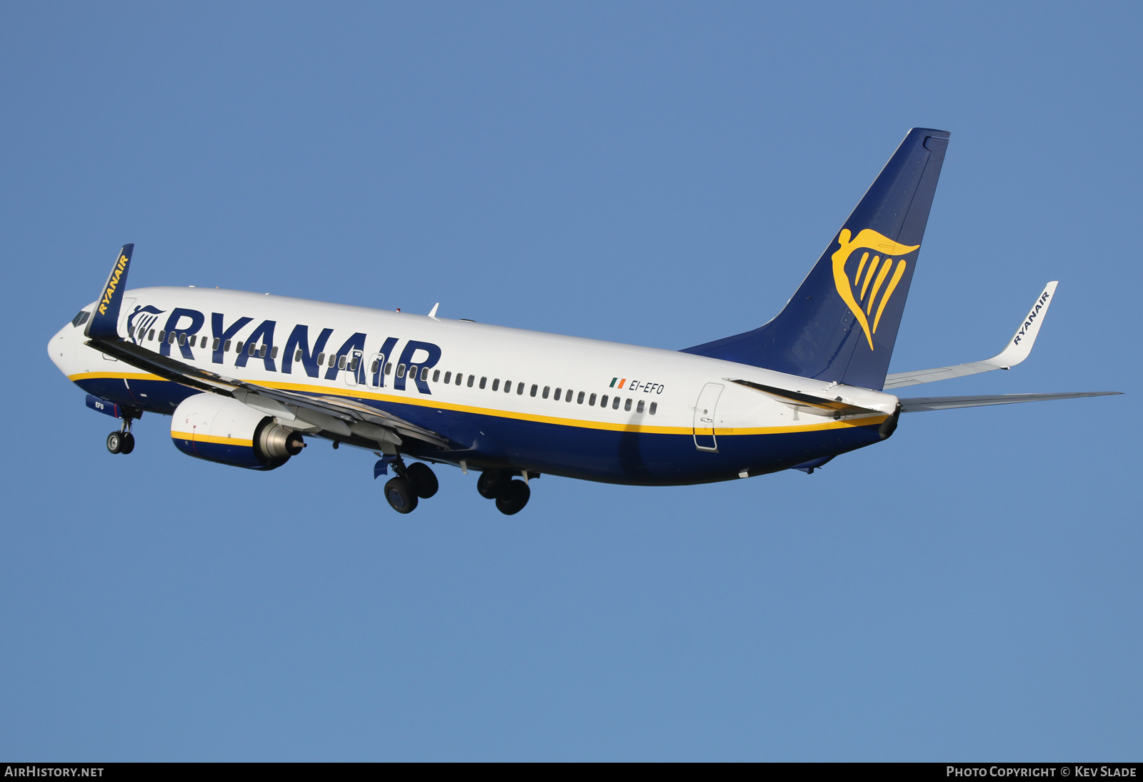 Aircraft Photo of EI-EFO | Boeing 737-8AS | Ryanair | AirHistory.net #458098