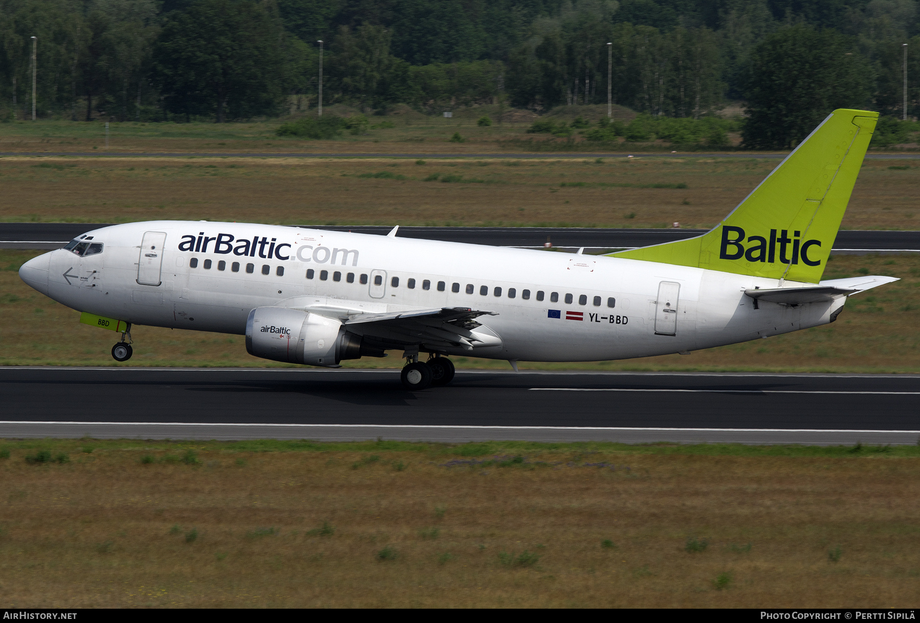 Aircraft Photo of YL-BBD | Boeing 737-53S | AirBaltic | AirHistory.net #458112