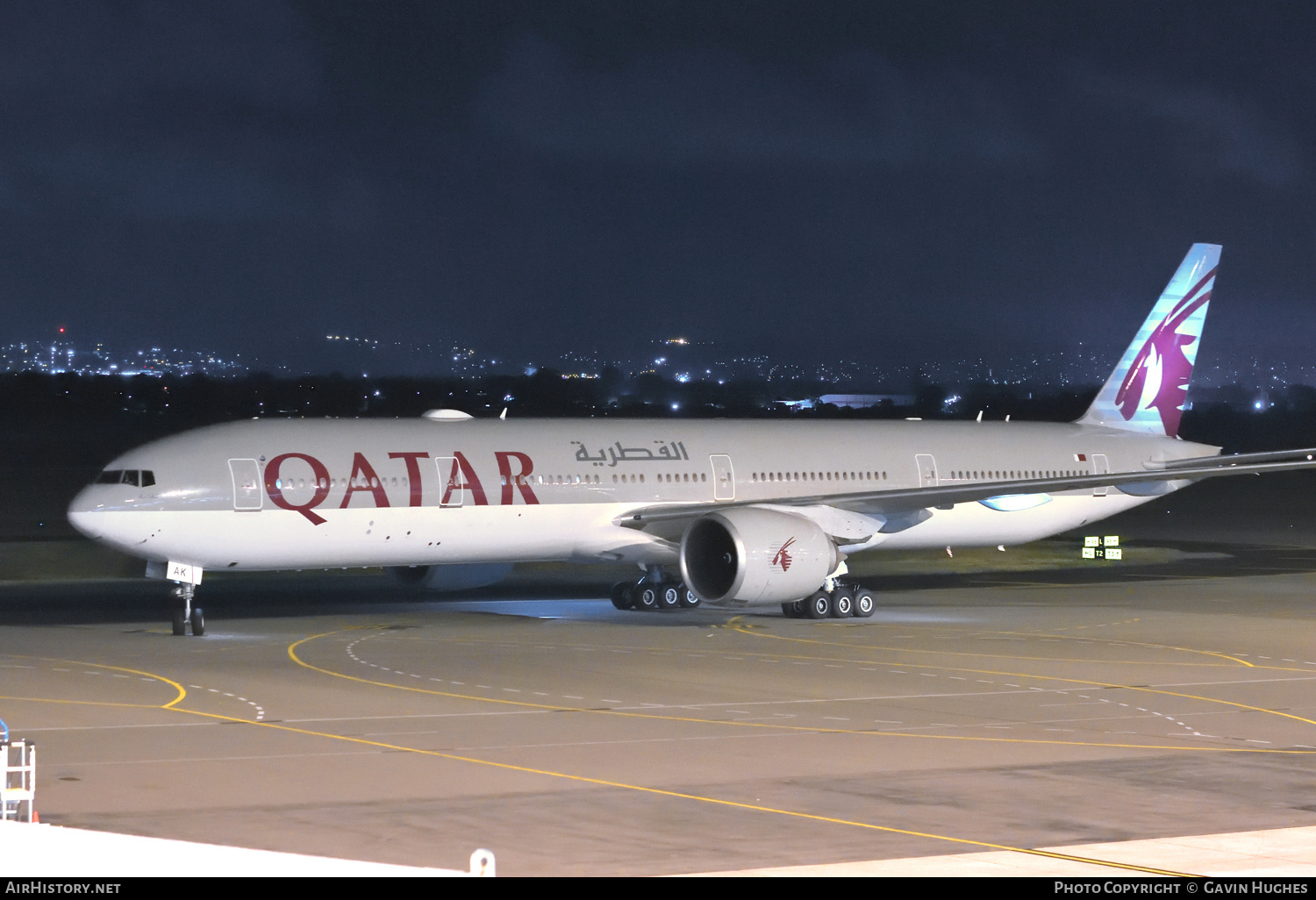 Aircraft Photo of A7-BAK | Boeing 777-3DZ/ER | Qatar Airways | AirHistory.net #458203
