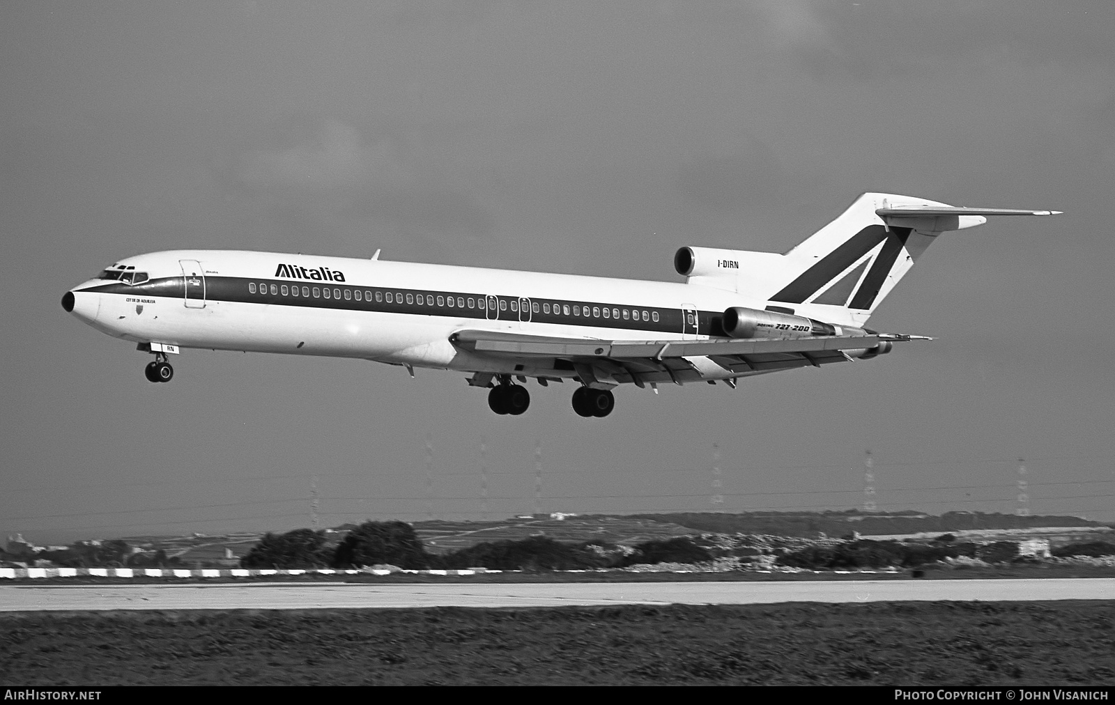 Aircraft Photo of I-DIRN | Boeing 727-243/Adv | Alitalia | AirHistory.net #458206