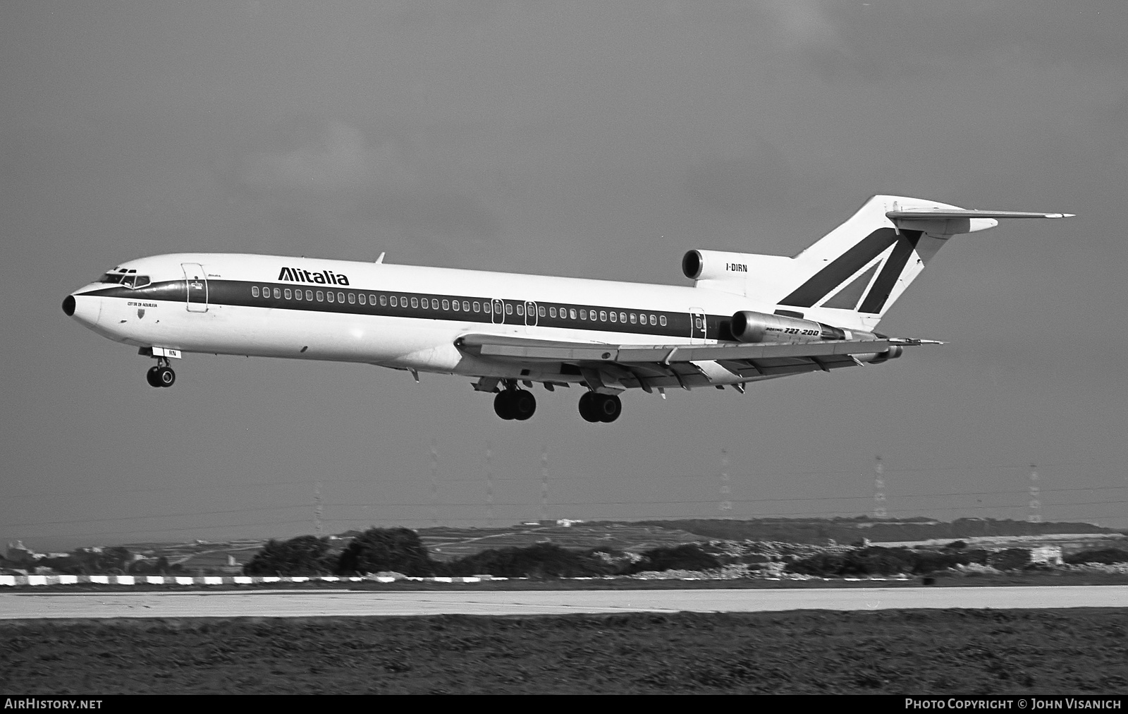 Aircraft Photo of I-DIRN | Boeing 727-243/Adv | Alitalia | AirHistory.net #458206