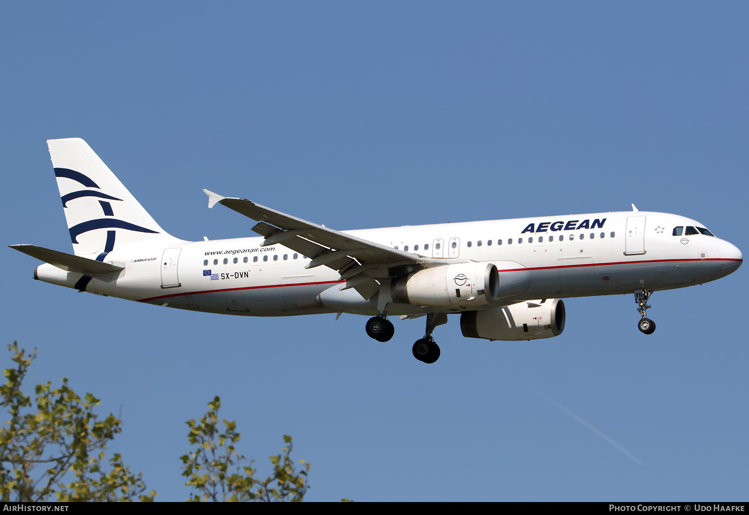 Aircraft Photo of SX-DVN | Airbus A320-232 | Aegean Airlines | AirHistory.net #458257