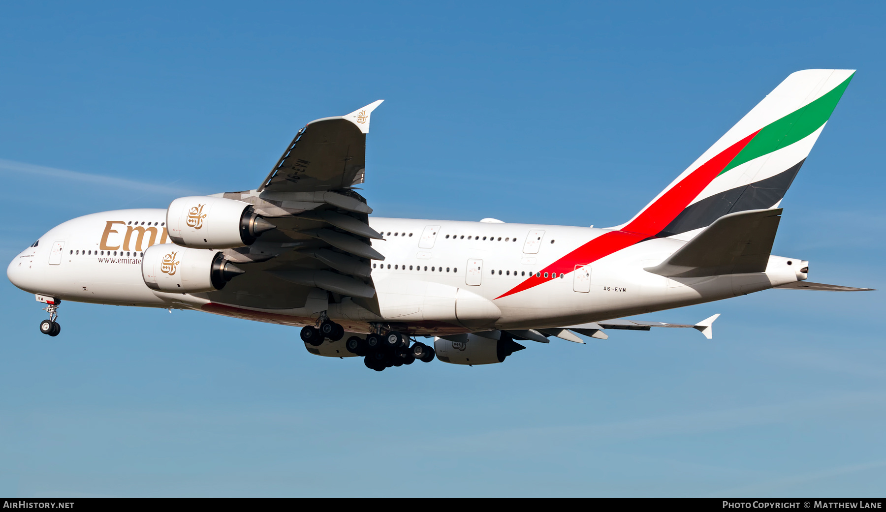 Aircraft Photo of A6-EVM | Airbus A380-842 | Emirates | AirHistory.net #458279