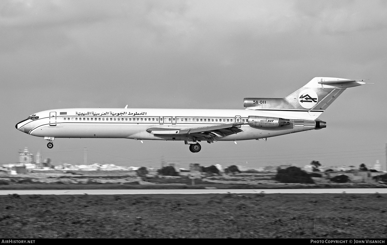 Aircraft Photo of 5A-DII | Boeing 727-2L5/Adv | Libyan Arab Airlines | AirHistory.net #458391