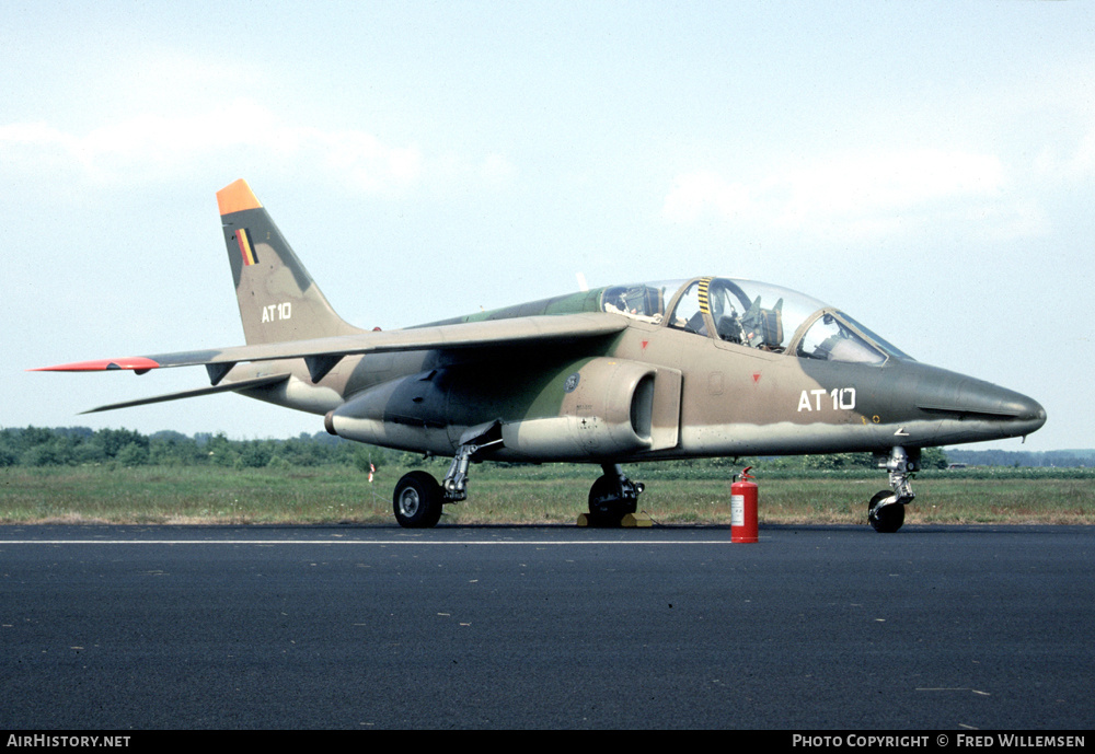 Aircraft Photo of AT10 | Dassault-Dornier Alpha Jet 1B | Belgium - Air Force | AirHistory.net #458407