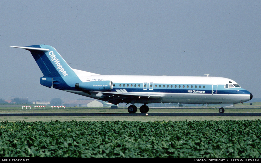 Aircraft Photo of PH-BBV | Fokker F28-4000 Fellowship | NLM Cityhopper | AirHistory.net #458411