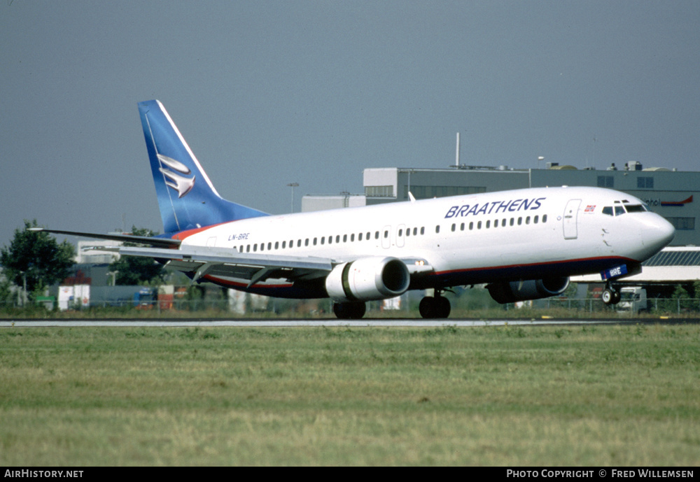 Aircraft Photo of LN-BRE | Boeing 737-405 | Braathens | AirHistory.net #458424