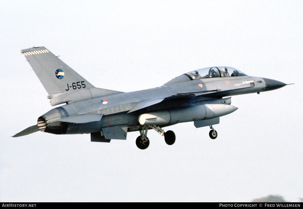Aircraft Photo of J-655 | General Dynamics F-16B Fighting Falcon | Netherlands - Air Force | AirHistory.net #458427