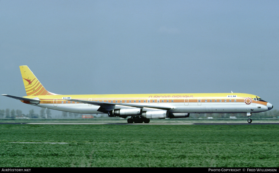 Aircraft Photo of PH-DEM | McDonnell Douglas DC-8-63 | Surinam Airways | AirHistory.net #458433