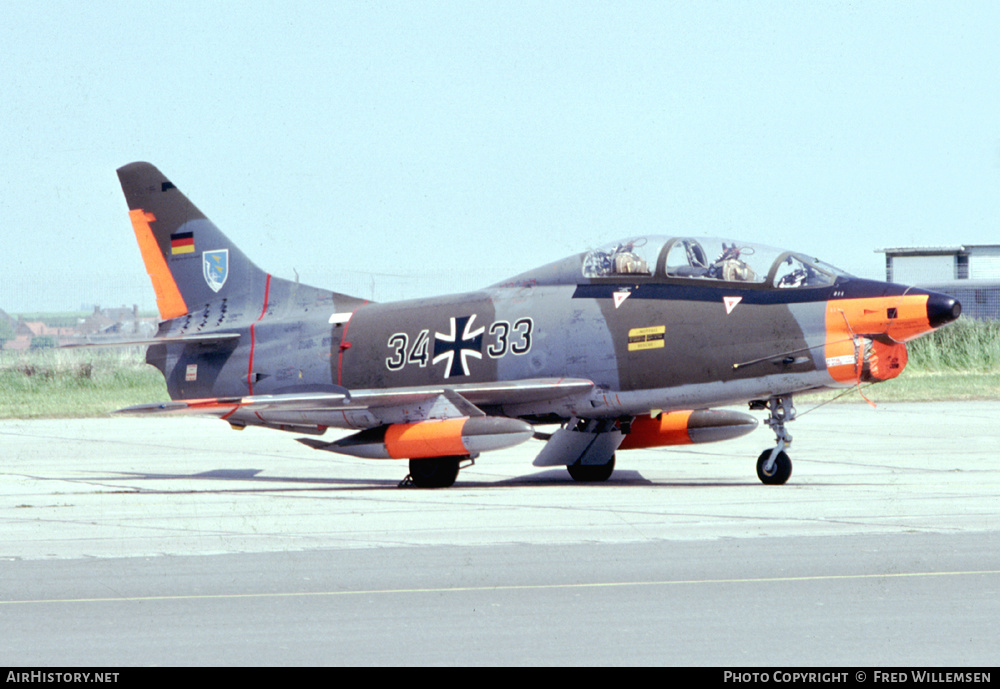 Aircraft Photo of 3433 | Fiat G-91T/1 | Germany - Air Force | AirHistory.net #458435