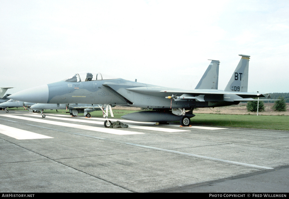 Aircraft Photo of 84-0019 / AF84-019 | McDonnell Douglas F-15C Eagle | USA - Air Force | AirHistory.net #458436