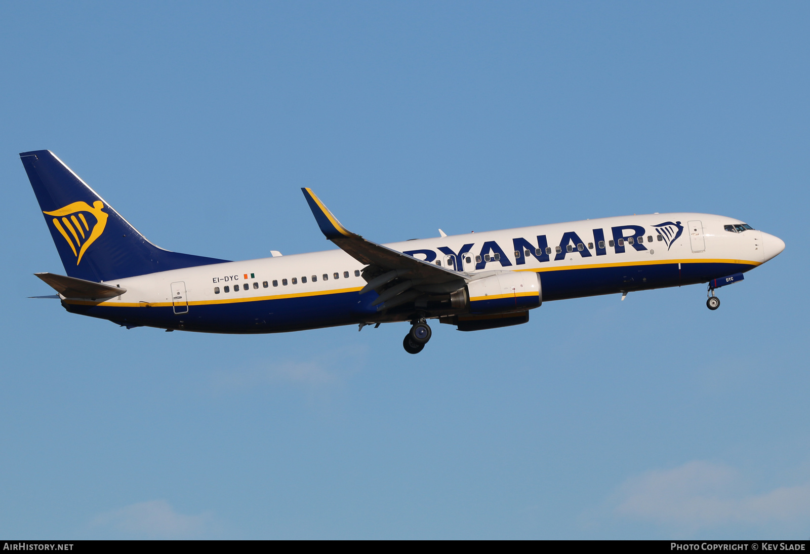 Aircraft Photo of EI-DYC | Boeing 737-8AS | Ryanair | AirHistory.net #458504