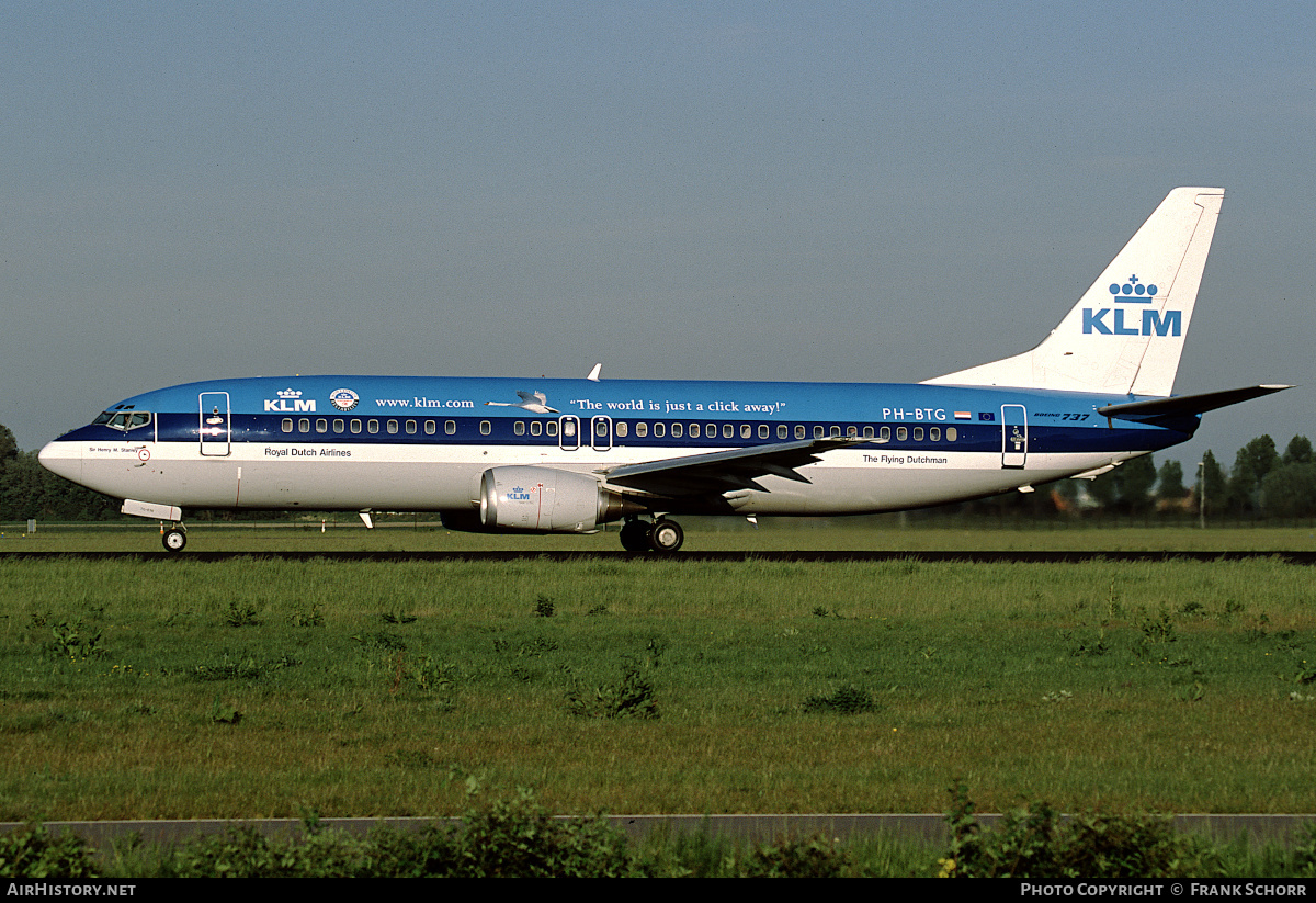 Aircraft Photo of PH-BTG | Boeing 737-406 | KLM - Royal Dutch Airlines | AirHistory.net #458517