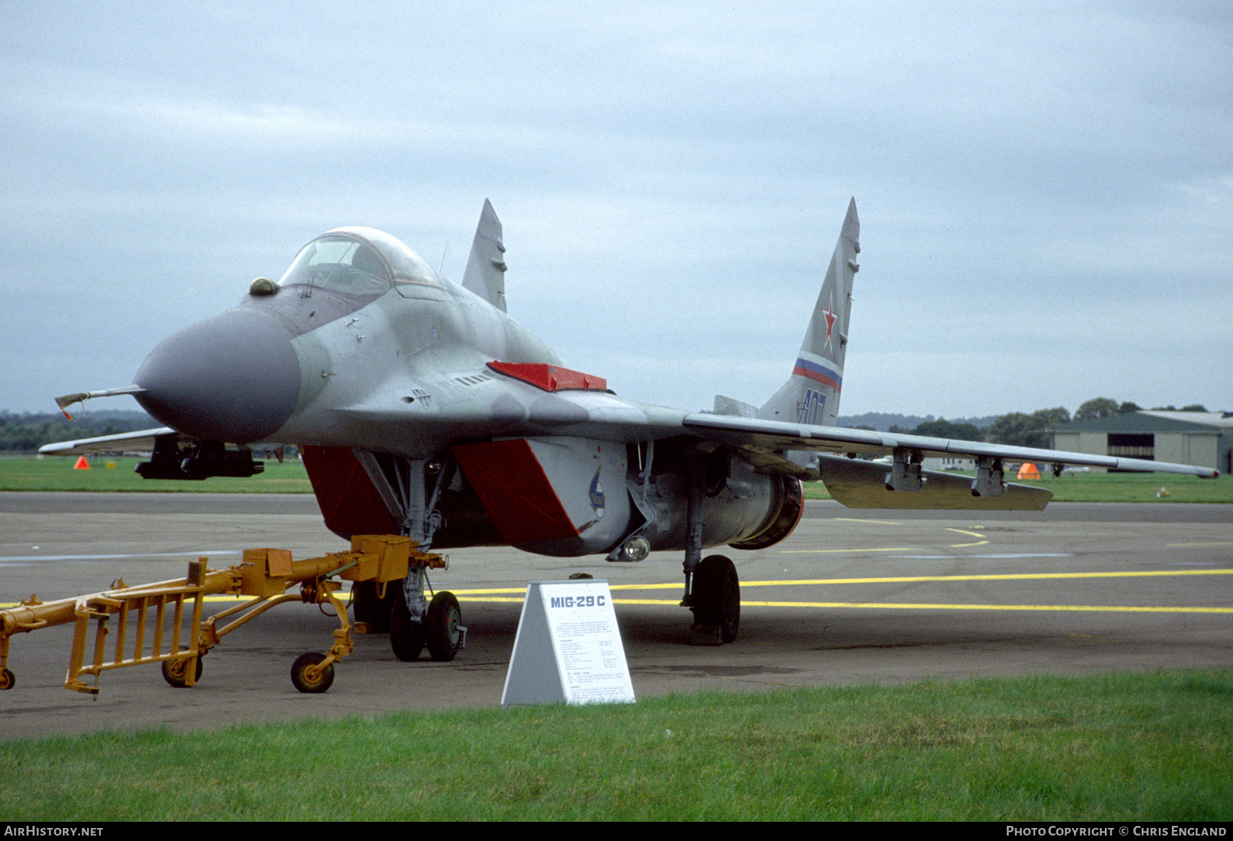 Aircraft Photo of 407 blue | Mikoyan-Gurevich MiG-29B (9-12) | Russia - Air Force | AirHistory.net #458542