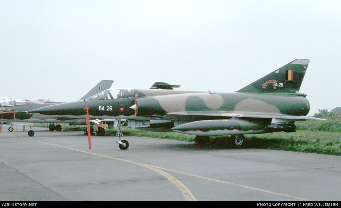 Aircraft Photo of BA26 | Dassault Mirage 5BA | Belgium - Air Force | AirHistory.net #458547