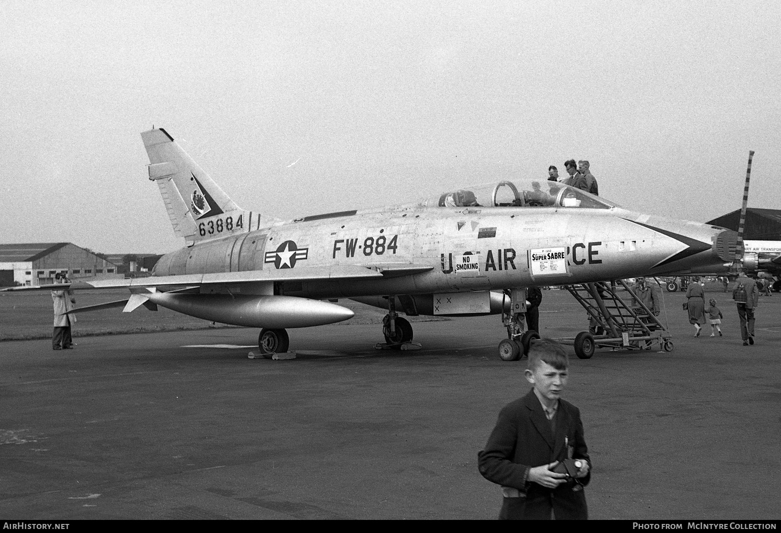 Aircraft Photo of 56-3884 / 63884 | North American F-100F Super Sabre | USA - Air Force | AirHistory.net #458622
