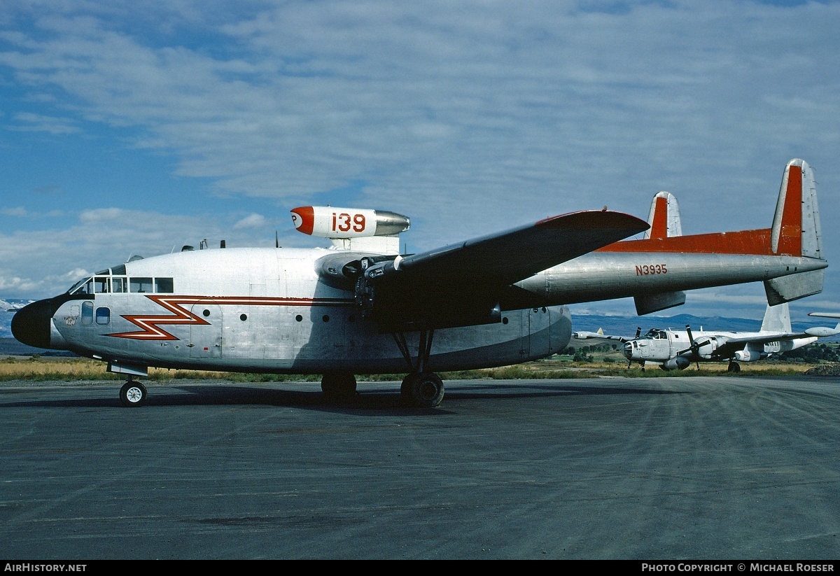 Aircraft Photo of N3935 | Fairchild C-119G(AT) Flying Boxcar | Hawkins & Powers Aviation | AirHistory.net #458648
