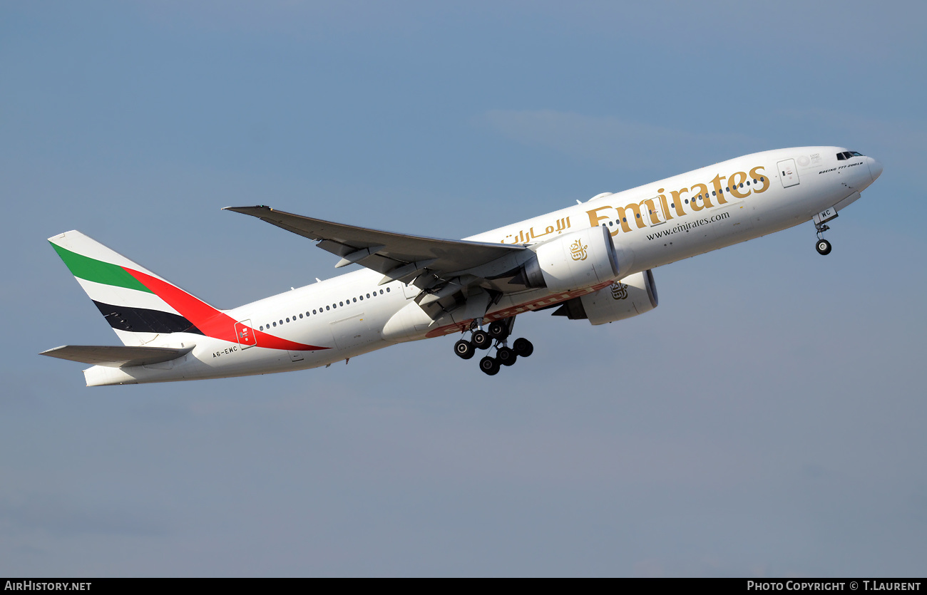 Aircraft Photo of A6-EWC | Boeing 777-21H/LR | Emirates | AirHistory.net #458664