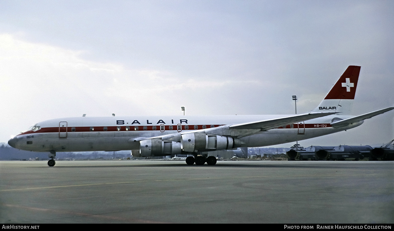 Aircraft Photo of HB-IDU | Douglas DC-8-55CF Jet Trader | Balair | AirHistory.net #458697