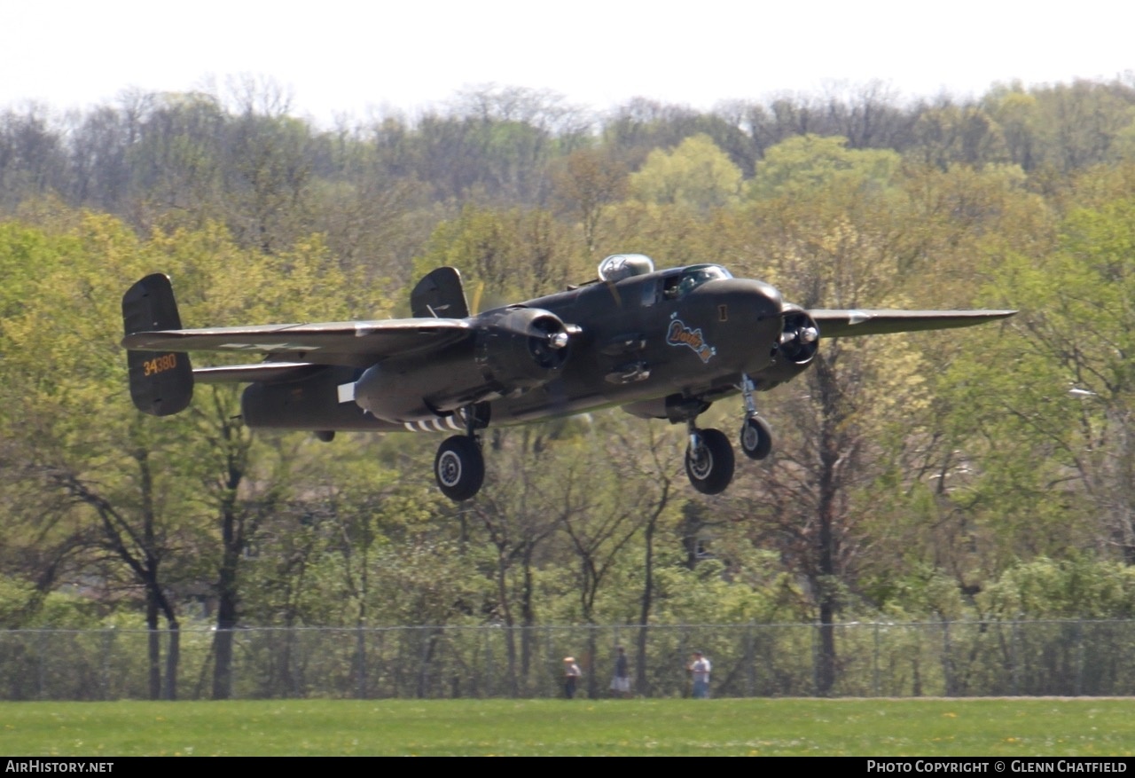 Aircraft Photo of N5548N / 34380 | North American B-25H Mitchell | USA - Air Force | AirHistory.net #458700