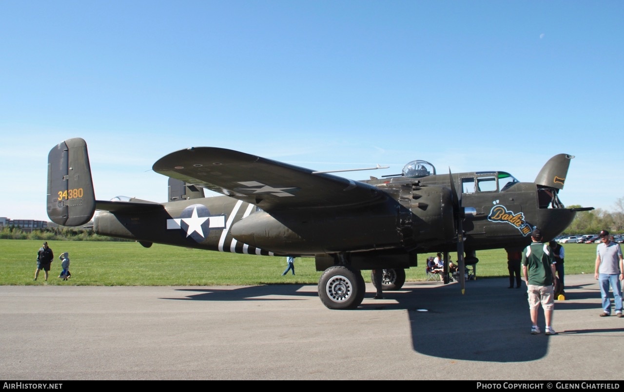 Aircraft Photo of N5548N / 34380 | North American B-25H Mitchell | USA - Air Force | AirHistory.net #458714