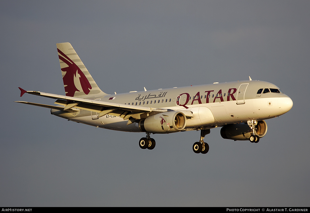 Aircraft Photo of A7-CJA | Airbus A319-133LR | Qatar Airways | AirHistory.net #458716