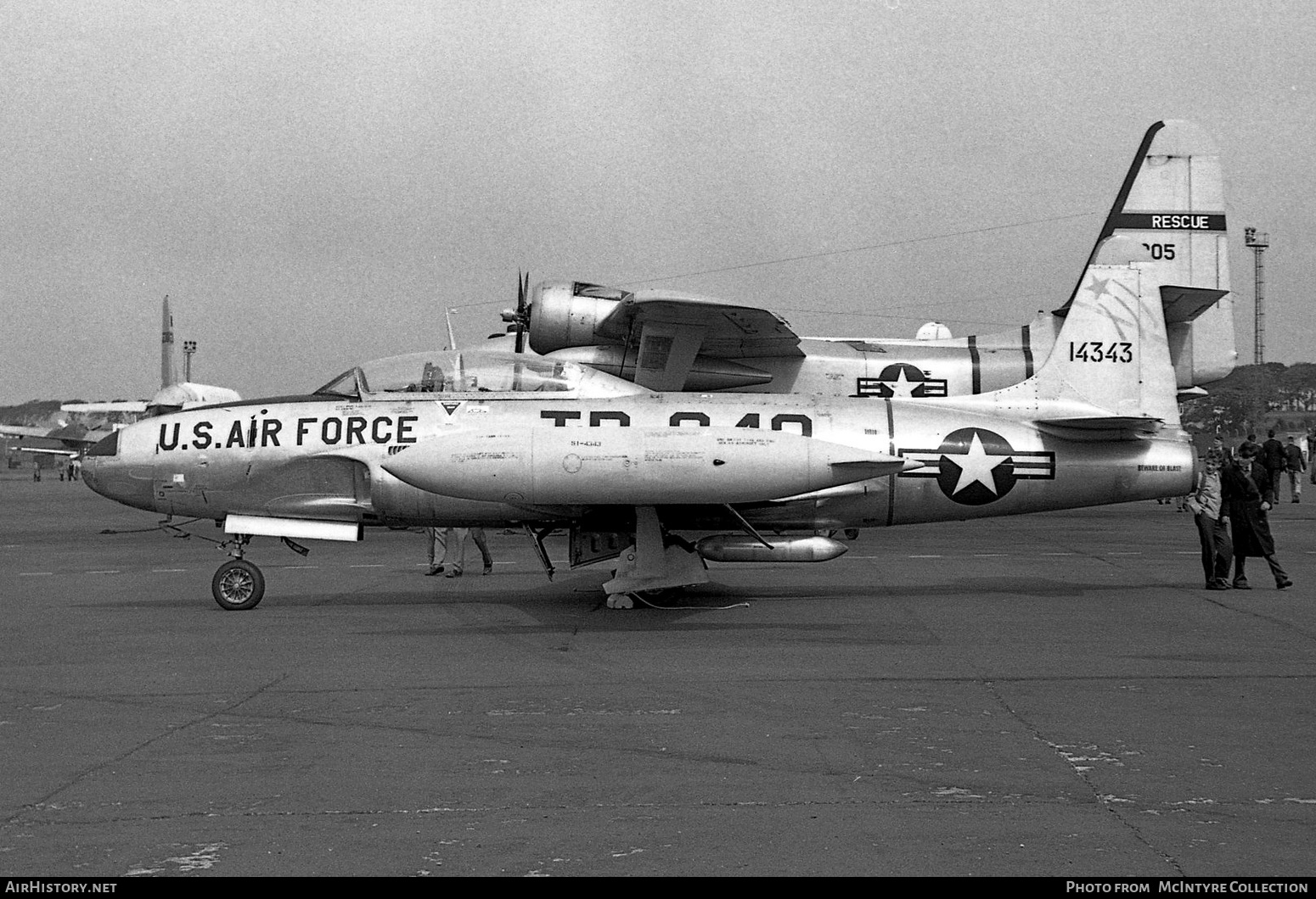 Aircraft Photo of 51-4343 / 14343 | Lockheed T-33A | USA - Air Force | AirHistory.net #458754