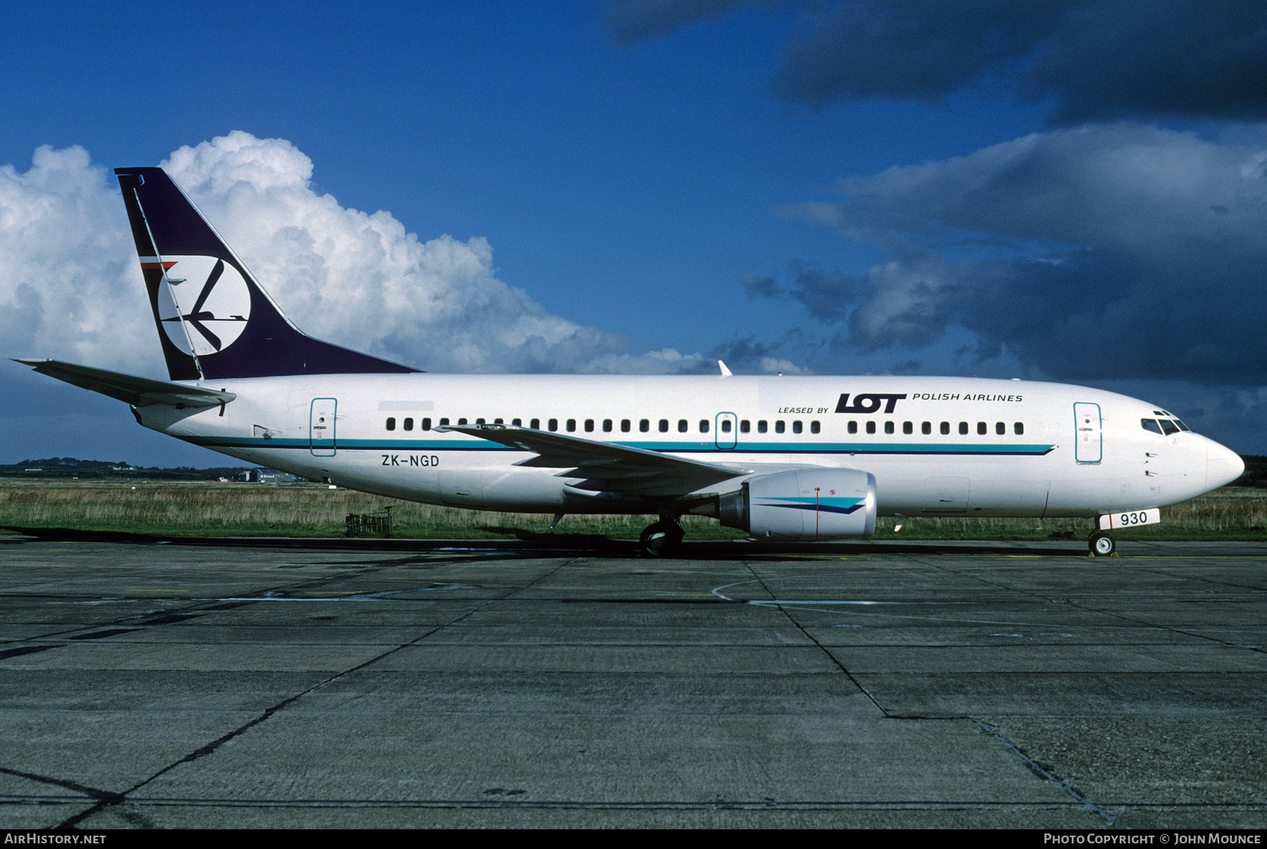 Aircraft Photo of ZK-NGD | Boeing 737-3U3 | LOT Polish Airlines - Polskie Linie Lotnicze | AirHistory.net #458755