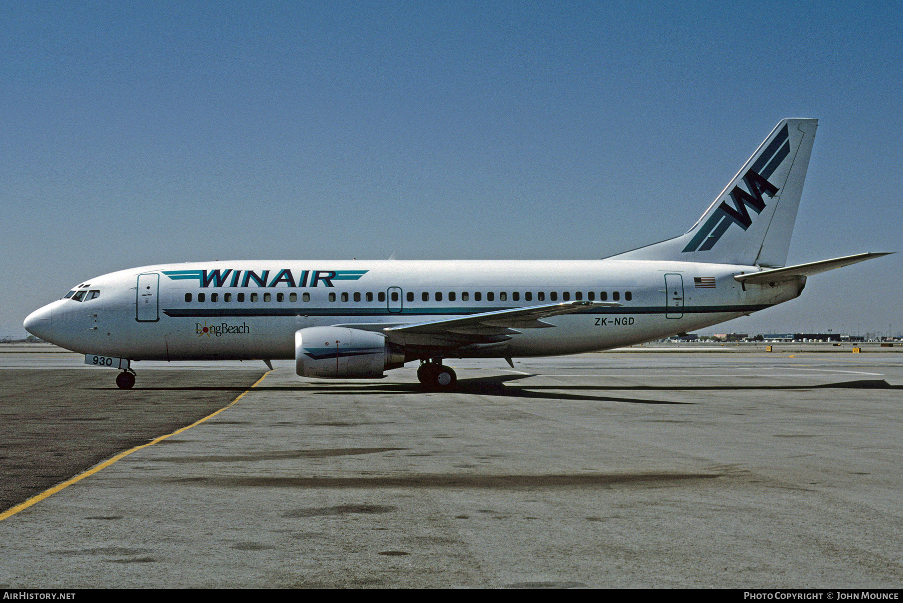 Aircraft Photo of ZK-NGD | Boeing 737-3U3 | WinAir | AirHistory.net #458776