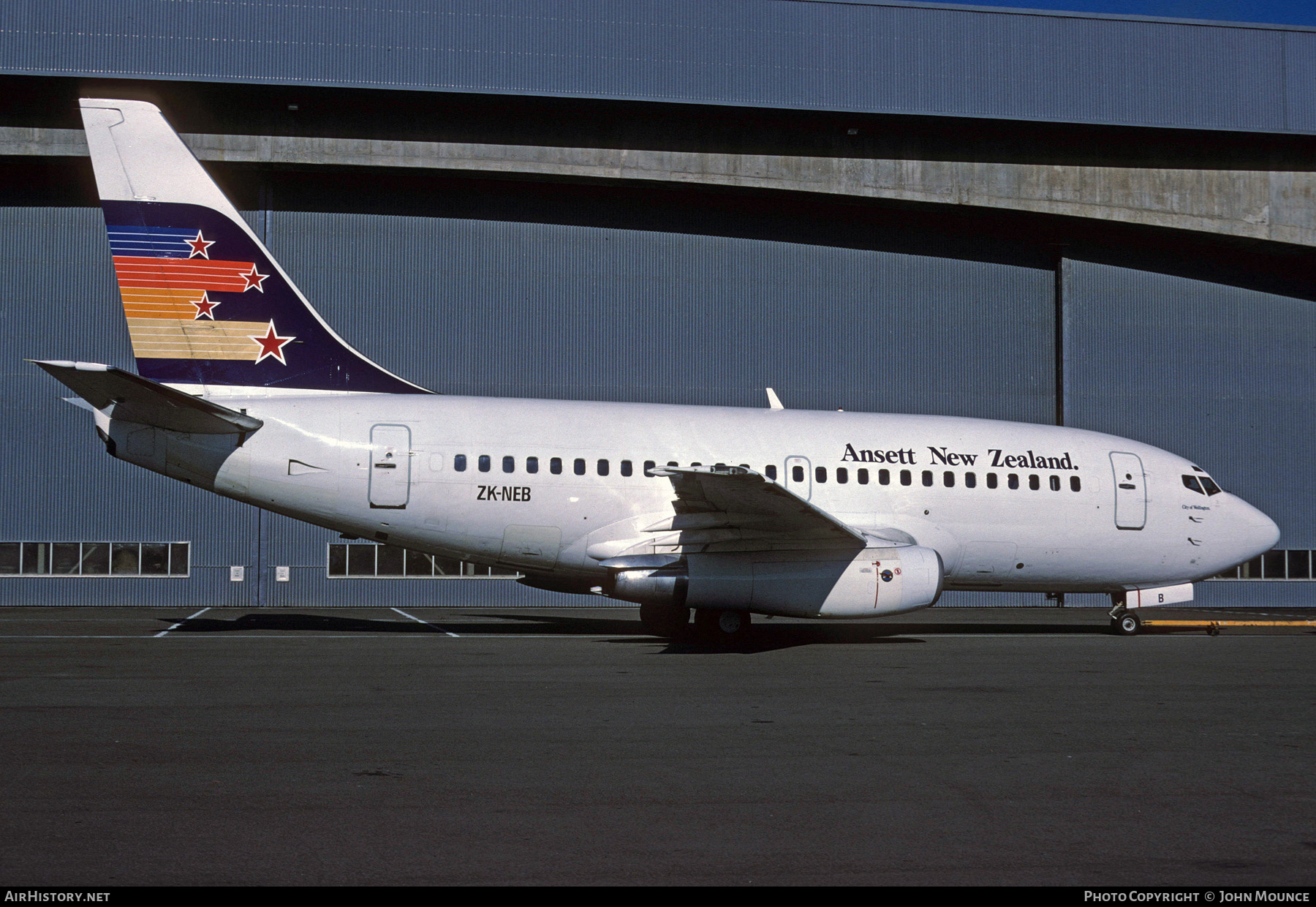 Aircraft Photo of ZK-NEB | Boeing 737-130 | Ansett New Zealand | AirHistory.net #458780