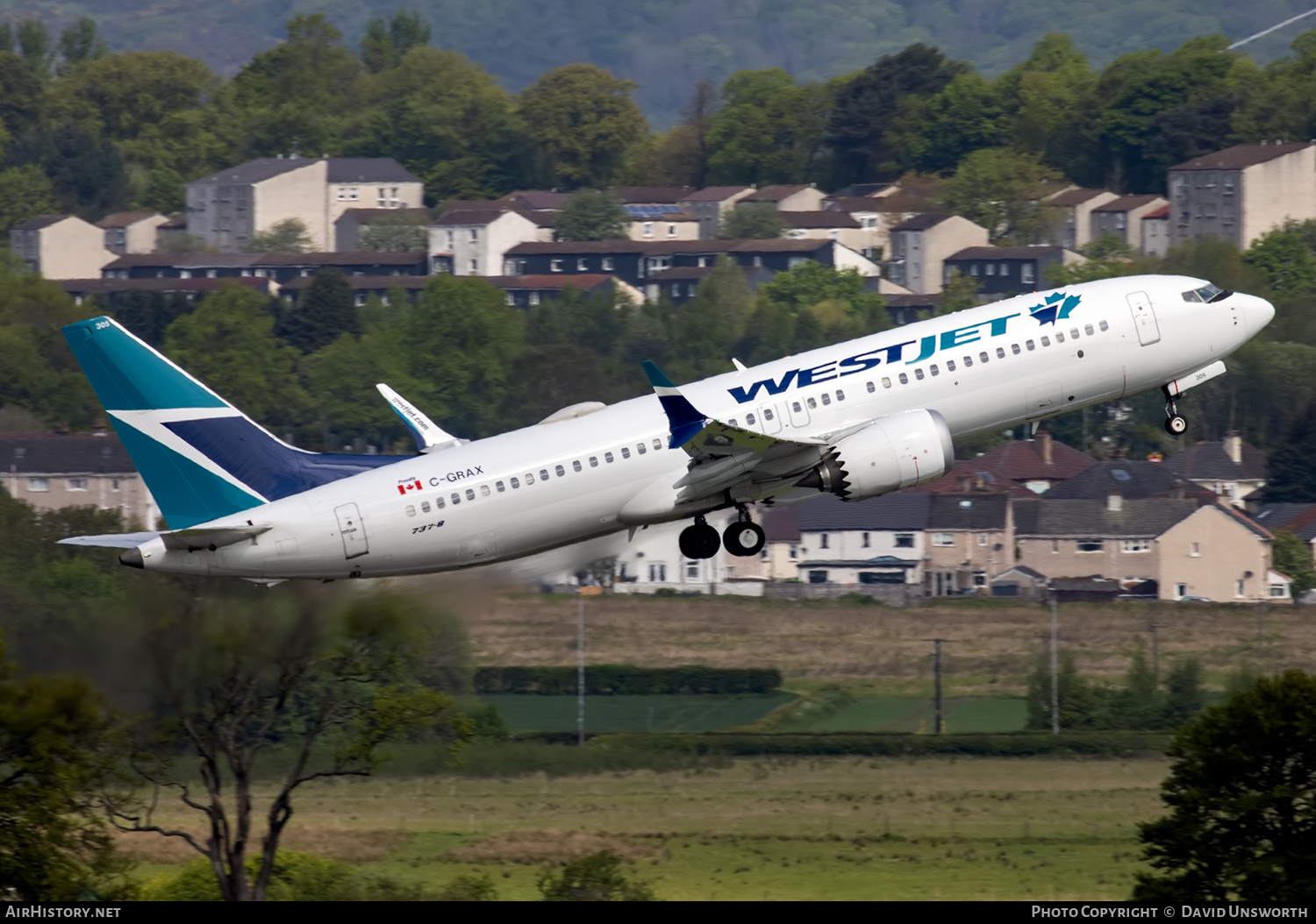 Aircraft Photo of C-GRAX | Boeing 737-8 Max 8 | WestJet | AirHistory.net #458808
