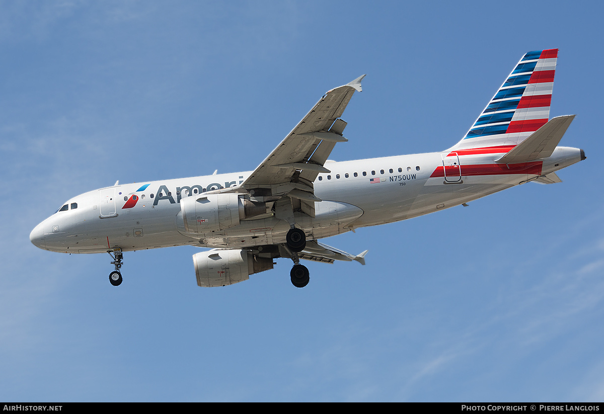 Aircraft Photo of N750UW | Airbus A319-112 | American Airlines | AirHistory.net #458873