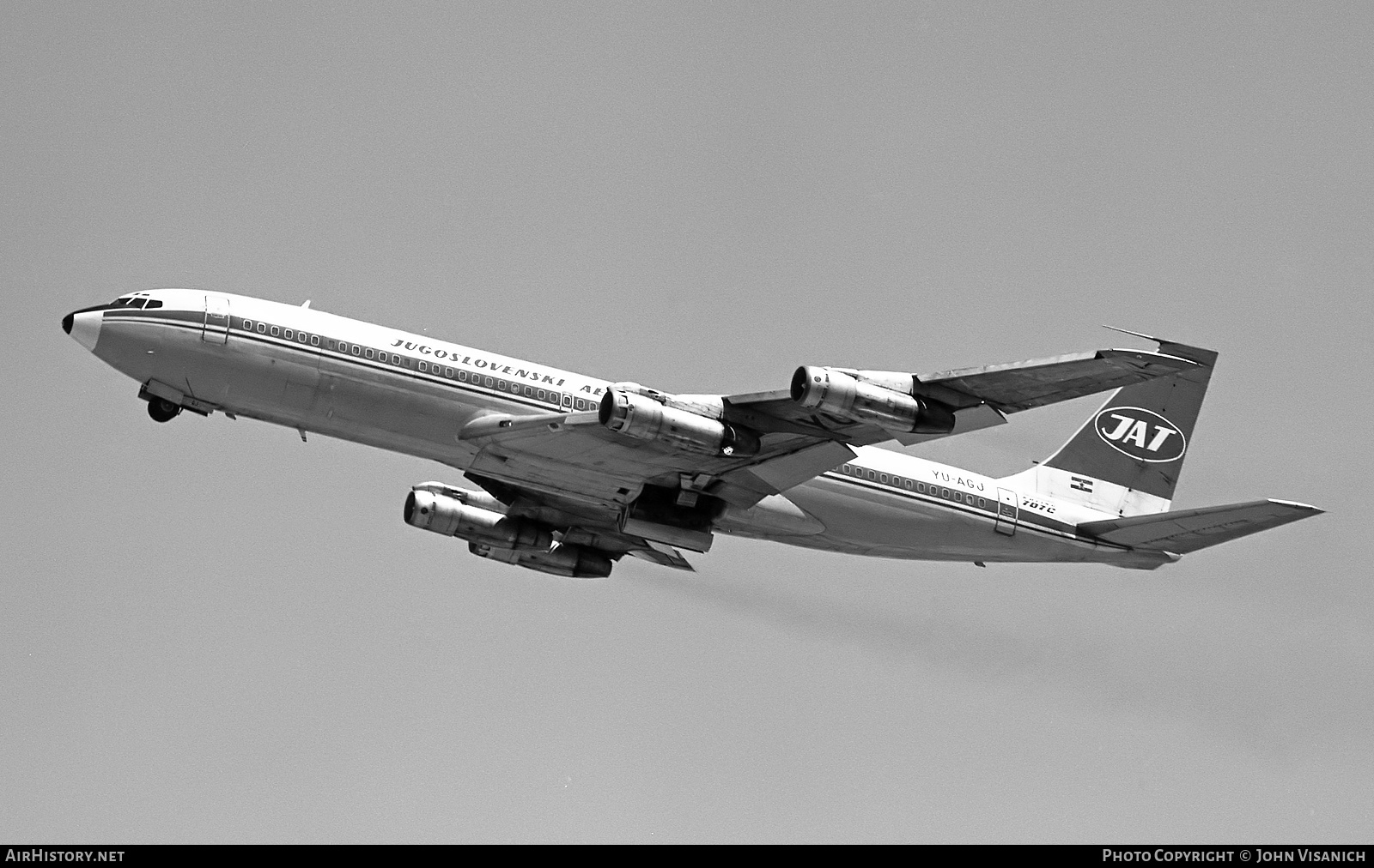 Aircraft Photo of YU-AGJ | Boeing 707-351C | JAT Yugoslav Airlines - Jugoslovenski Aerotransport | AirHistory.net #458976