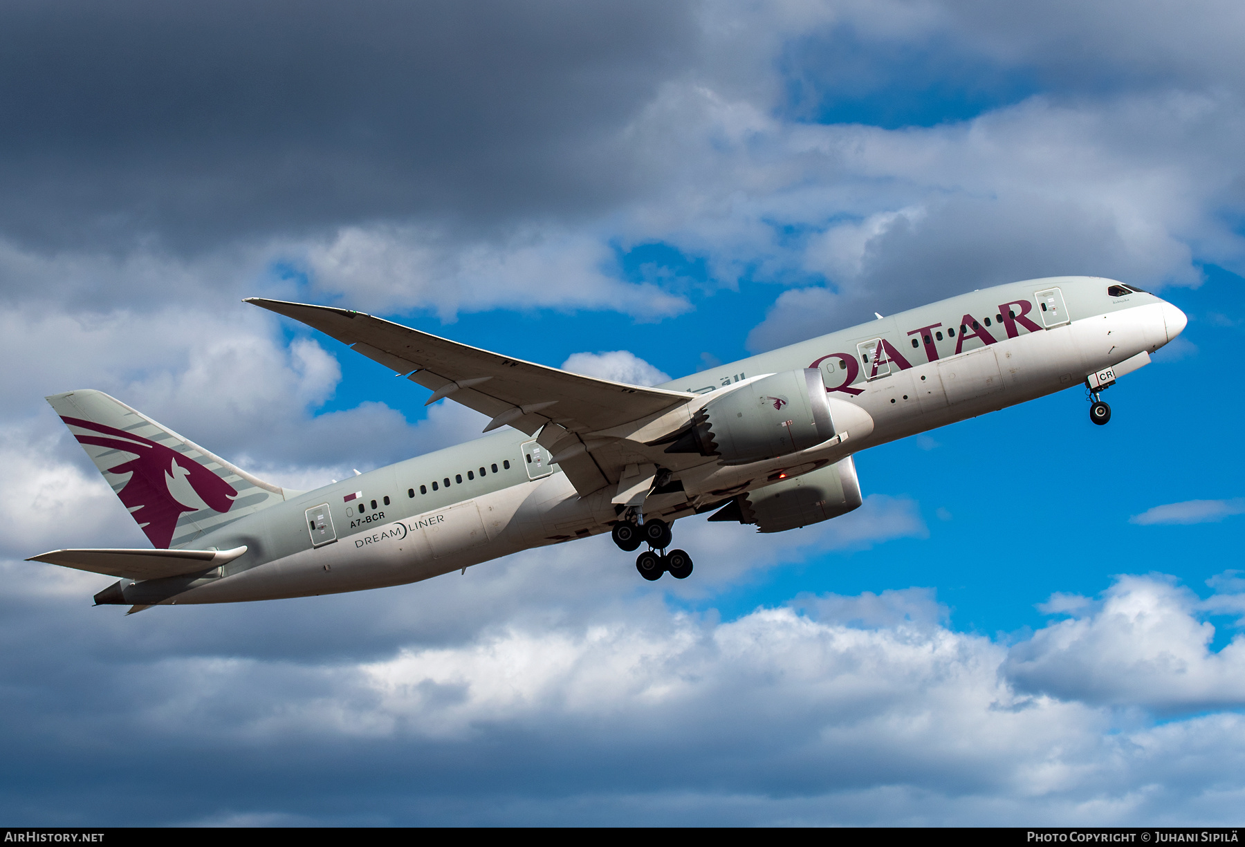 Aircraft Photo of A7-BCR | Boeing 787-8 Dreamliner | Qatar Airways | AirHistory.net #459125