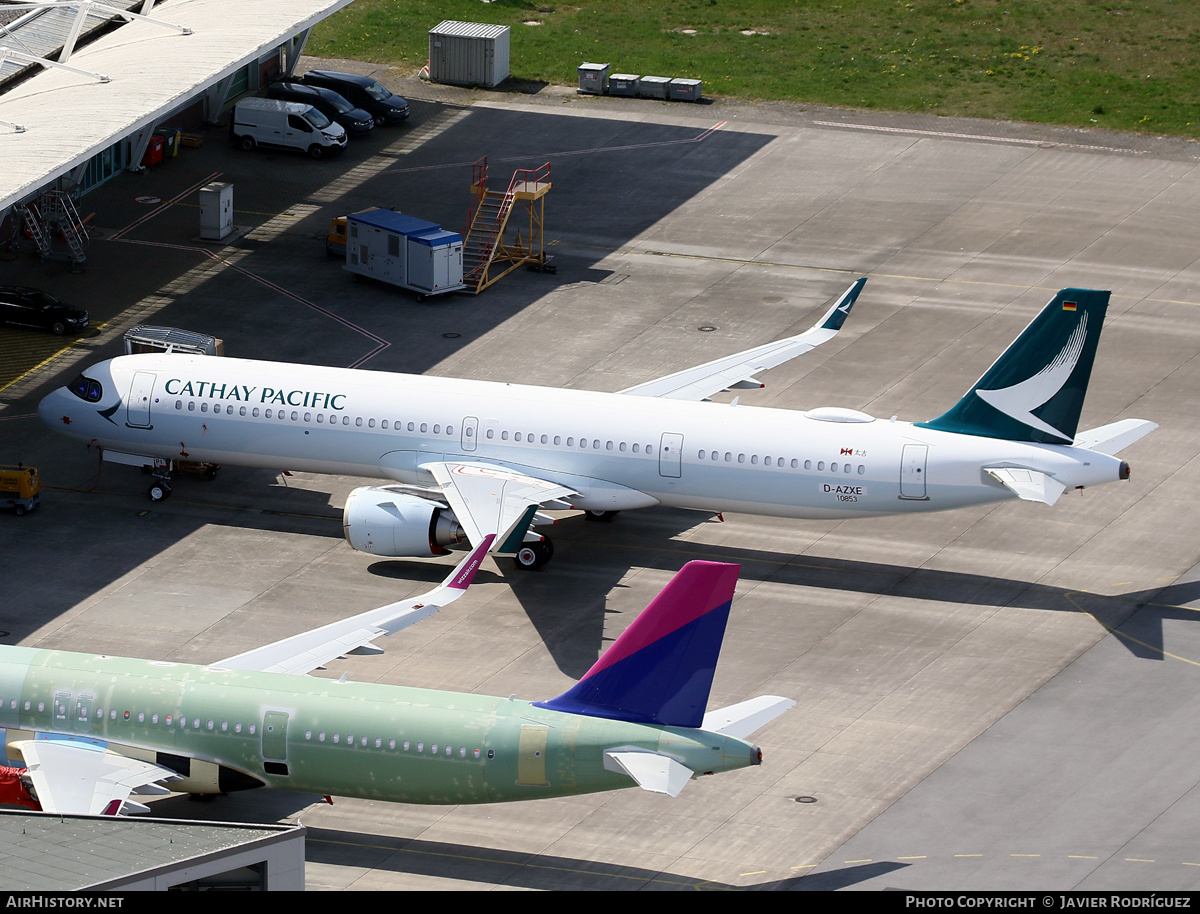 Aircraft Photo of D-AZXE | Airbus A321-251NX | Cathay Pacific Airways | AirHistory.net #459257