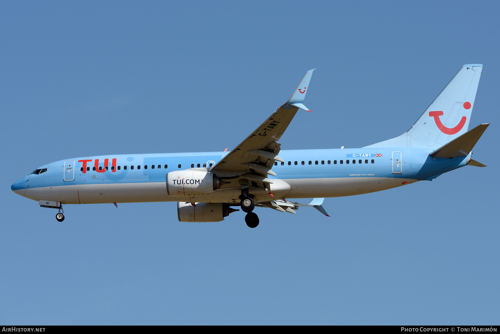 Aircraft Photo of G-TAWY | Boeing 737-8K5 | TUI | AirHistory.net #459297