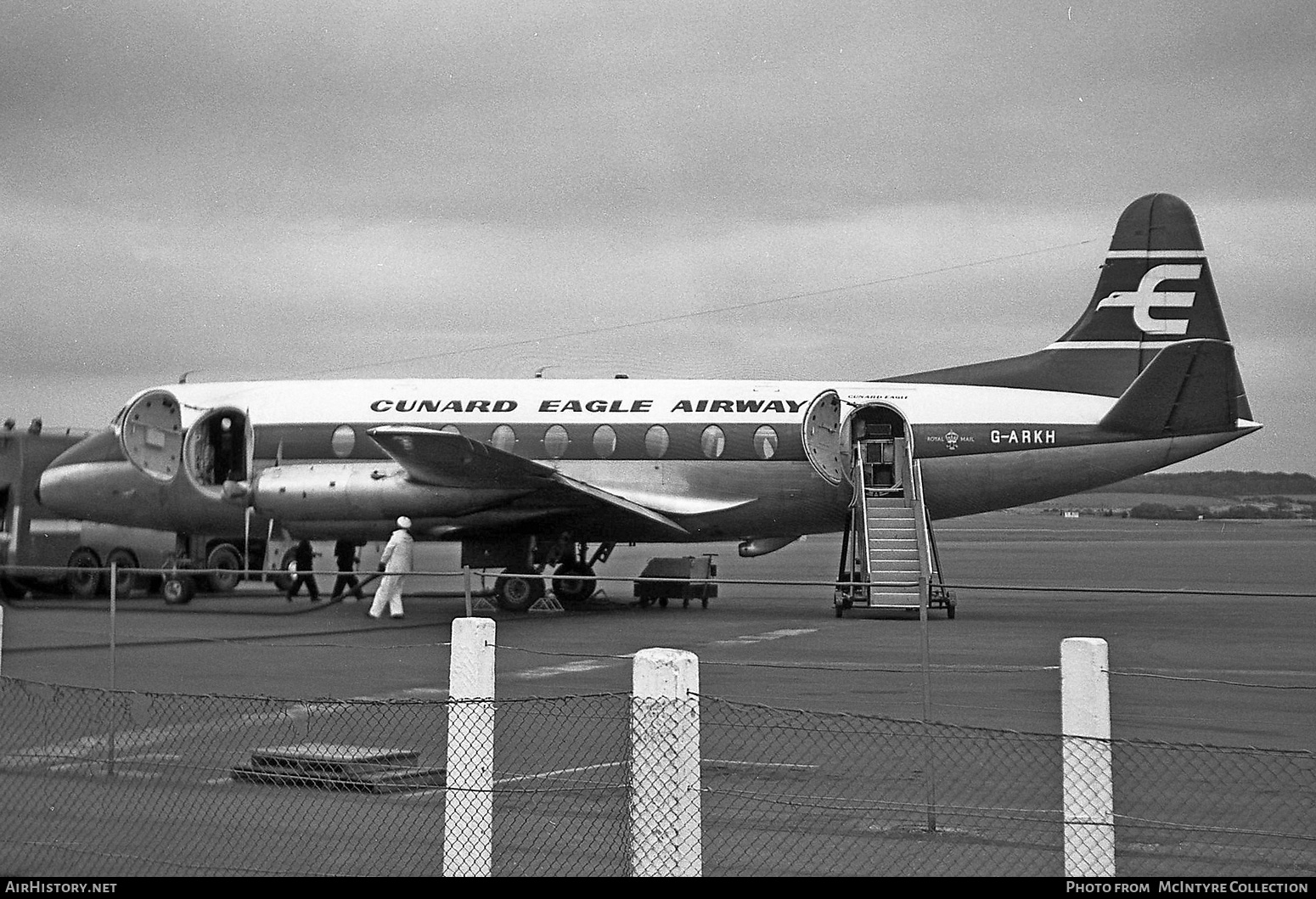 Aircraft Photo of G-ARKH | Vickers 707 Viscount | Cunard Eagle Airways | AirHistory.net #459322
