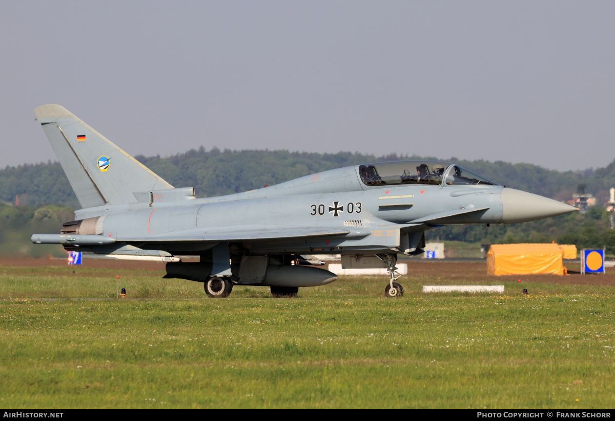 Aircraft Photo of 3003 | Eurofighter EF-2000 Typhoon T | Germany - Air Force | AirHistory.net #459354