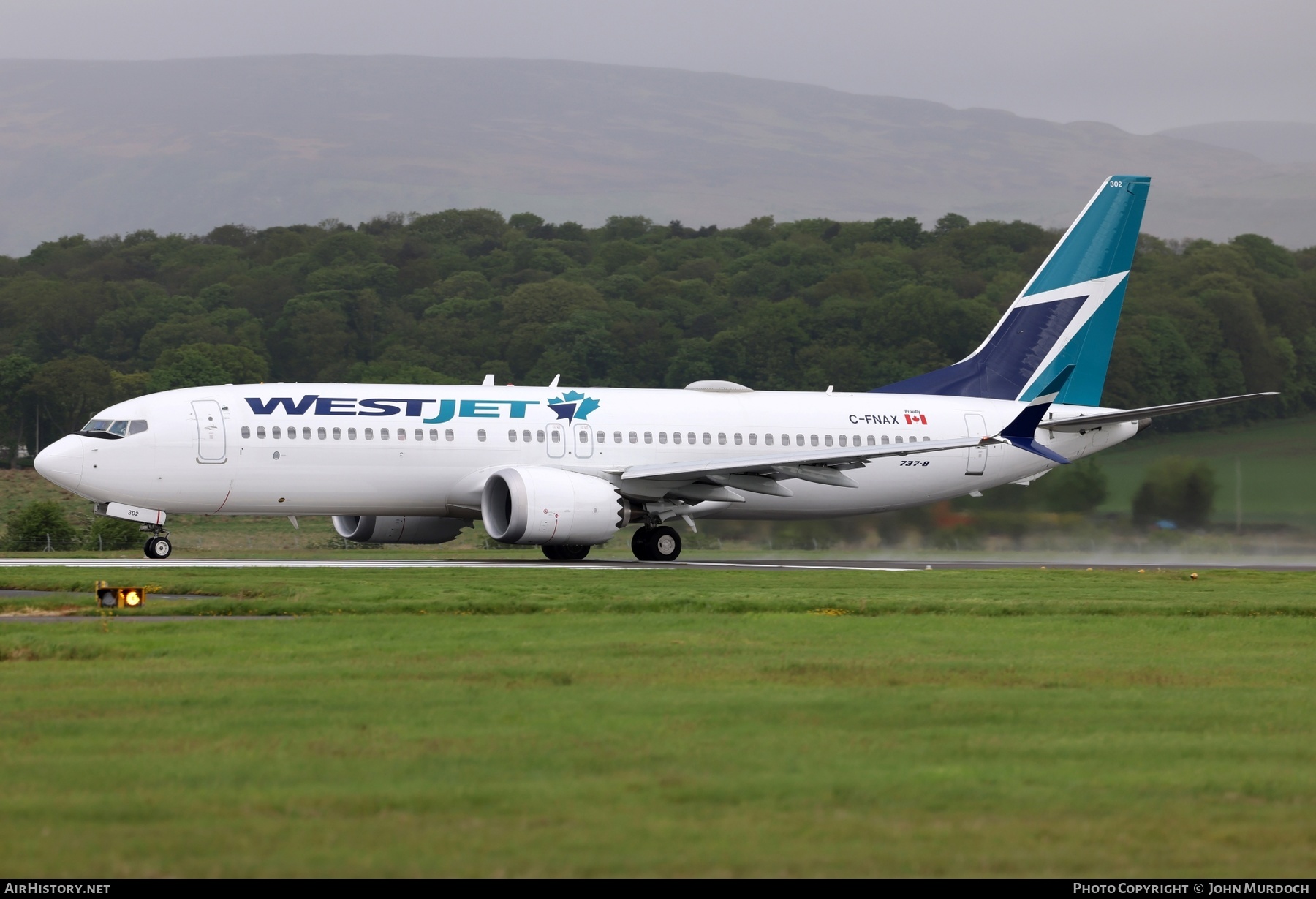 Aircraft Photo of C-FNAX | Boeing 737-8 Max 8 | WestJet | AirHistory.net #459375