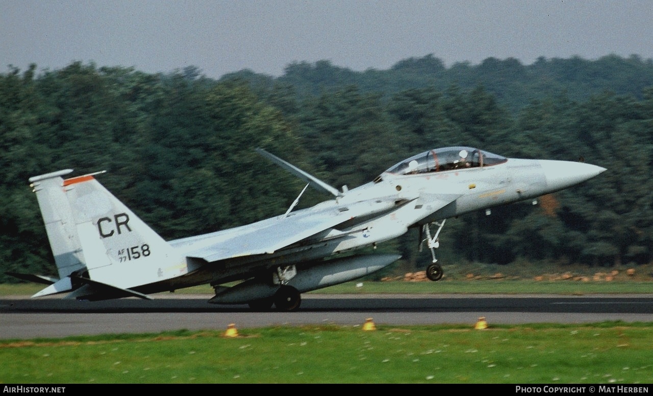Aircraft Photo of 77-0158 / AF77-158 | McDonnell Douglas F-15B Eagle | USA - Air Force | AirHistory.net #459378