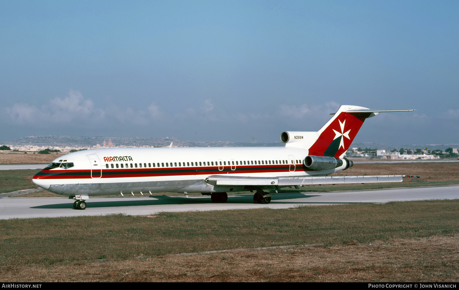 Aircraft Photo of N2818W | Boeing 727-247/Adv | Air Malta | AirHistory.net #459443